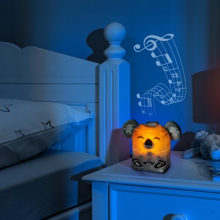 Jucarie din plus pentru somn Sleepy Koala, cu lumina de veghe si muzica pentru bebelusi, 0+ luni, Reer 52451