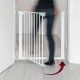 Poarta de siguranta pentru copii, 75-81 cm, extensibila, montare prin presiune, fara gaurire, metal, alb, Guardino 700010 Poarta de siguranta pentru copii, 75-81 cm, extensibila, montare prin presiune, fara gaurire, metal, alb, Guardino 700010