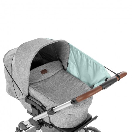 Copertina pentru protectie solara UV 50+, parasolar pentru carucior de copii, model universal, verde menta, Reer ShineSafe Mint 84223 Copertina pentru protectie solara UV 50+, parasolar pentru carucior de copii, model universal, verde menta, Reer ShineSafe Mint 84223