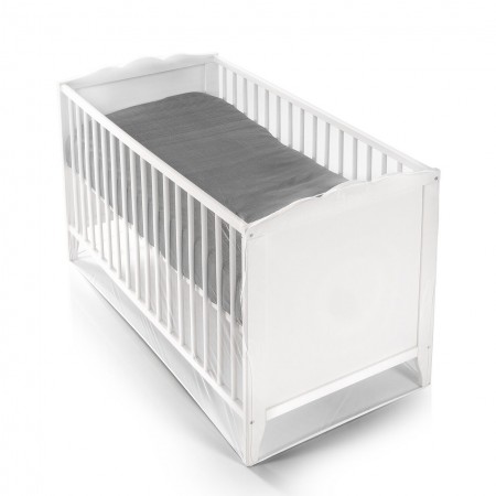 Plasa de insecte pentru patut copii si patut de calatorie, protectie tantari, 0+ luni, alba, Reer BiteSafe 87040