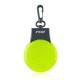 Lumina de siguranta LED reflectorizanta cu semnalizare intermitenta, verde fluorescent, cu carabina de agatare, Reer Light&Go 53253