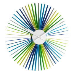 Ceas de perete analog XXL, colorat, creat de designer, model DAISY, multicolor, TFA 60.3023.30