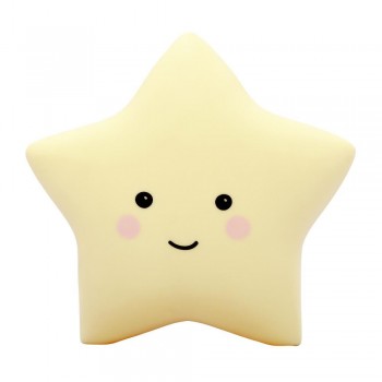 Lampa de veghe cu LED, cu oprire cronometrata, forma stea, galbena, Lumilu Sweet Dreams Star, Reer 52265