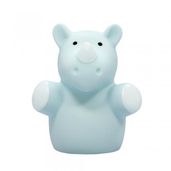Lampa de veghe cu LED, forma rinocer, albastra, Lumilu Mini Zoo Rhino, Reer 52343