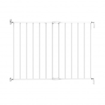 Poarta de siguranta extensibila Noma, 62–102 cm, metal alb, N93361