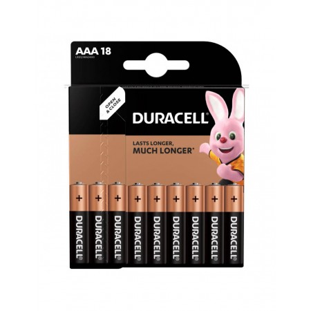 Baterii Duracell R3 Basic , AAAK18 alcaline 18buc