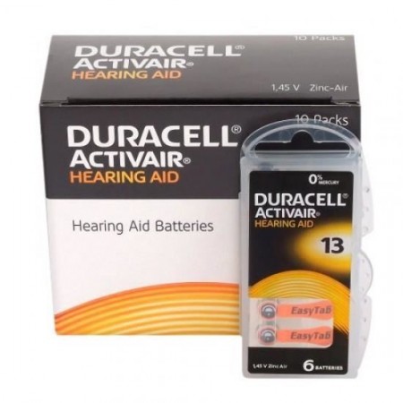 Baterii Duracell pentru aparat auditiv HA ZA13 6 buc