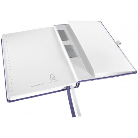 Caiet birou a5 dictando albastru-violet coperta carton style leitz