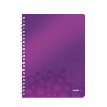 Caiet birou spira a4 aritmetica mov coperta pp wow leitz