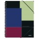 Caiet birou spira a4 aritmetica negru-violet executive be mobile leitz