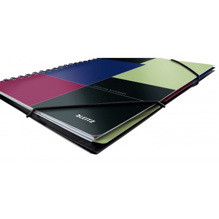 Caiet birou spira a4 aritmetica negru-violet executive be mobile leitz