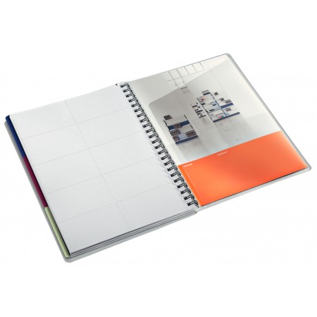 Caiet birou spira a4 ar negru-violet executive get org leitz