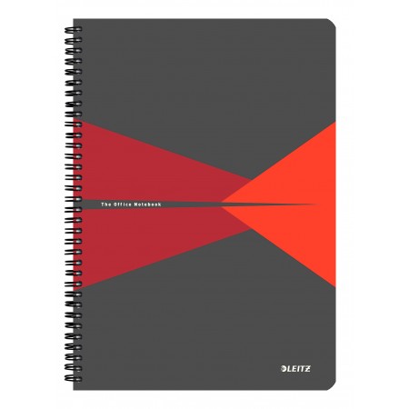 Caiet birou spira a4 aritmetica rosu office leitz