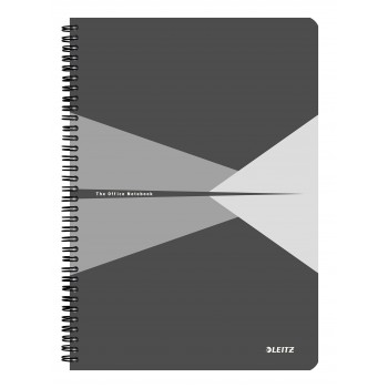 Caiet birou spira a4 dictando gri office leitz