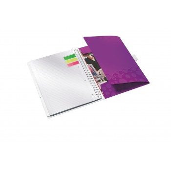 Caiet birou spira a4 dictando mov coperta pp be mobile wow leitz