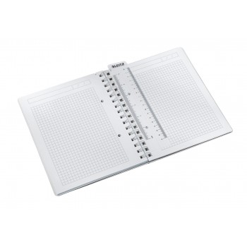 Caiet birou spira a5 aritmetica roz coperta pp wow leitz