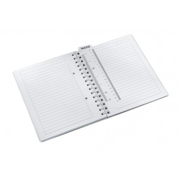 Caiet birou spira a5 dictando albastru coperta pp wow leitz