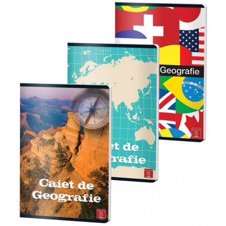Caiet geografie a4 24 file color pigna