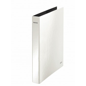 Caiet mecanic a4 2 inele 25mm/40mm alb metalizat wow leitz