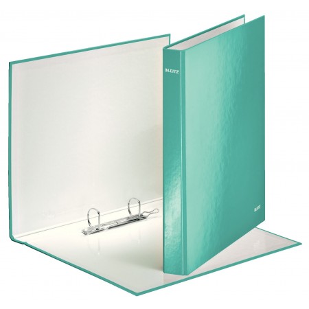Caiet mecanic a4 2 inele 25mm/40mm turcoaz metalizat wow leitz Caiet mecanic a4 2 inele 25mm/40mm turcoaz metalizat wow leitz