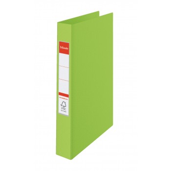 Caiet mecanic a4 2 inele 25mm/42mm verde standard esselte
