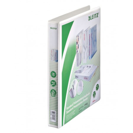 Caiet mecanic a4 4 inele 25mm/44mm alb maxi panorama leitz