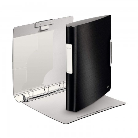 Caiet mecanic a4 4 inele 30mm/52mm negru softclick leitz