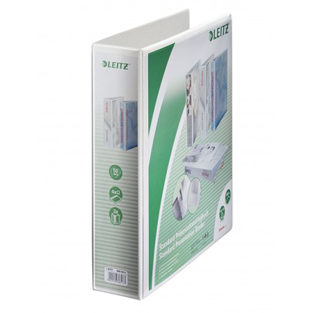 Caiet mecanic a4 4 inele 50mm/77mm alb maxi panorama leitz
