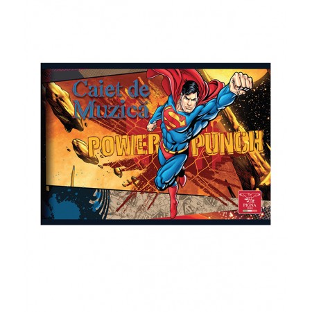 Caiet muzica 24f licente superman pigna