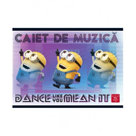 Caiet muzica 24f minions pigna