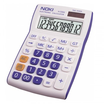 Calculator birou 12dig hcs002 alb/albastru noki