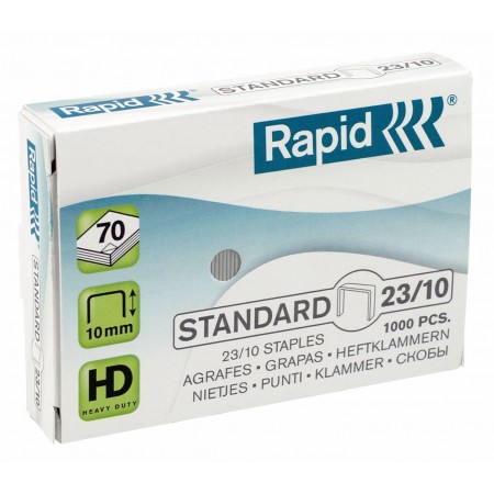Capse 23/10 40-70 coli 1000/cut standard rapid