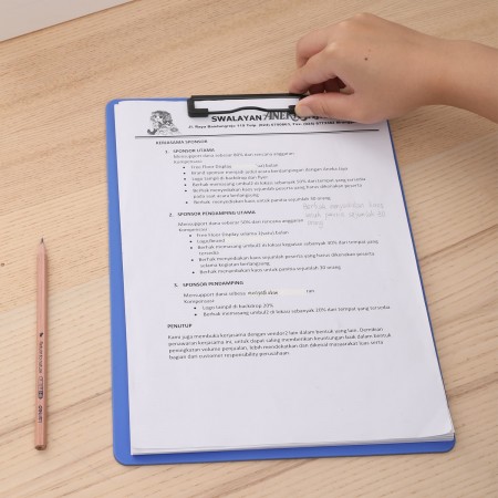 Clipboard simplu foam albastru deli