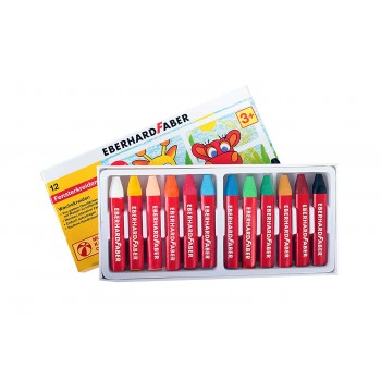 Creioane cerate pentru sticla 12 culori eberhard faber