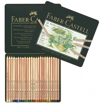 Creioane pastel pitt 24 culori faber-castell