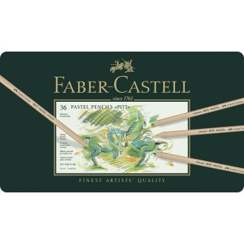 Creioane pastel pitt 36 culori faber-castell