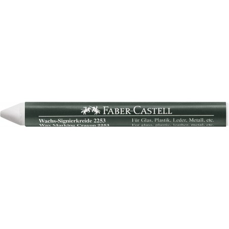 Creion cerat 2253 suprafete lucioase alb faber-castell