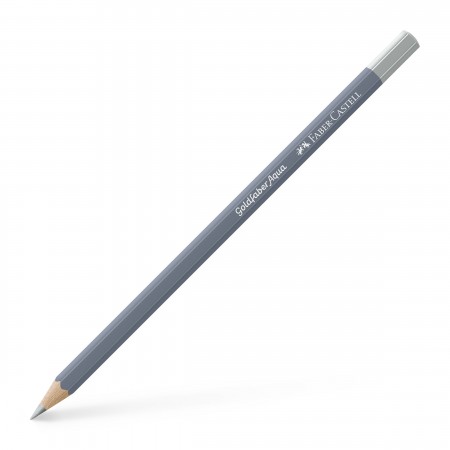 Creion colorat aquarelle argintiu goldfaber faber-castell