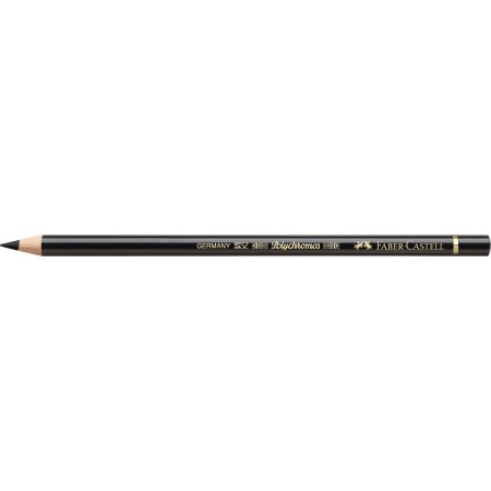 Creion colorat polychromos negru faber-castell