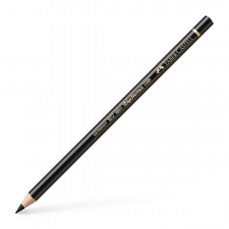 Creion colorat polychromos negru faber-castell