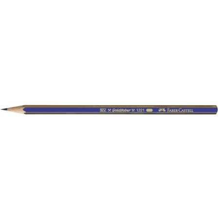 Creion grafit 2b fara guma goldfaber 1221 faber-castell Creion grafit 2b fara guma goldfaber 1221 faber-castell