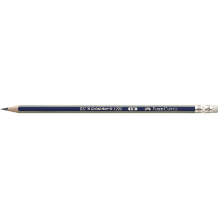 Creion grafit hb cu guma goldfaber 1221 faber-castell