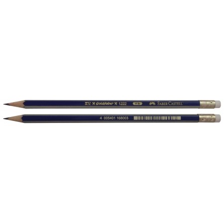 Creion grafit hb cu guma goldfaber 1221 faber-castell