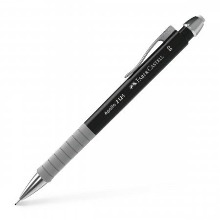 Creion mecanic 0.5mm negru apollo faber-castell