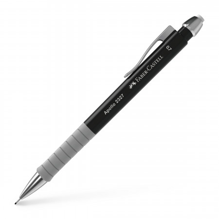 Creion mecanic 0.7mm negru apollo faber-castell