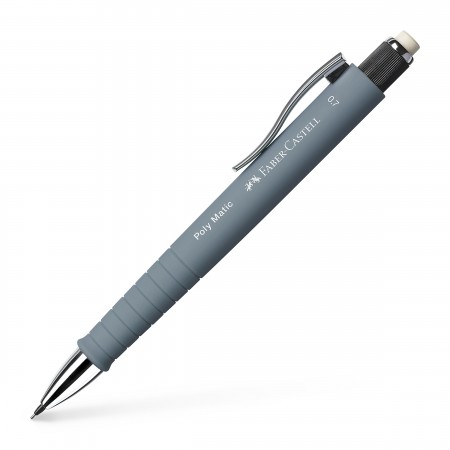 Creion mecanic 0.7mm poly matic gri faber-castell Creion mecanic 0.7mm poly matic gri faber-castell