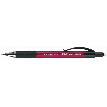 Creion mecanic 0.7mm rosu grip-matic 1377 faber-castell