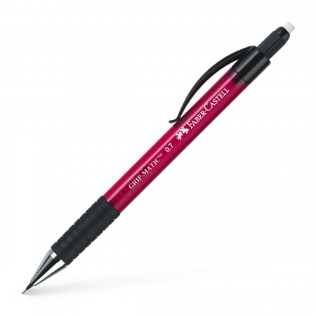 Creion mecanic 0.7mm rosu grip-matic 1377 faber-castell