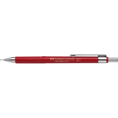 Creion mecanic 0.7mm tk-fine 2317 rosu faber-castell