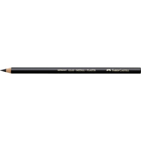 Creion permanent pt sticla negru faber-castell